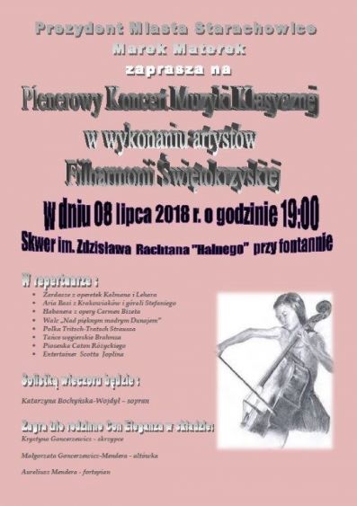 koncert plenerowy muzyków filharmonii świętokrzyskiej
