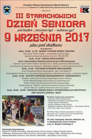 III Starachowicki Dzień Seniora - plakat